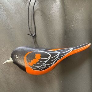 Baltimore Oriole Gary Starr carved ornament